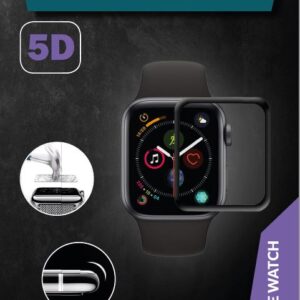 ProGlass 5D beskyttelseglas til Apple Watch, som går helt ud til kanten af urets skærm