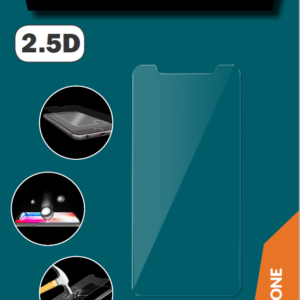 ProGlass 2.5D beskyttelseglas til iPhone, som stopper før kanten af mobilens skærm